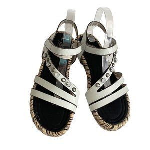 womens sandals sz 8.5  Nakedfeet Arko light dove gray strappy‎ ankle